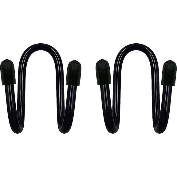 Chain Link Fence Hooks, Set of 2 Pool Hangers for Link Fence, Chain Fence -to Hold Telescoping Poles, Leaf Rakes, Skimmers, Nets, Brushes, Vacuum Hoses and More! - No Pool Accessories