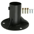 Chain Link Fence Pole Floor Flange Base Flange Heavy Solid Fence Post chain-link-fence-pole-floor-flange-base-flange-heavy-solid-fence-post
