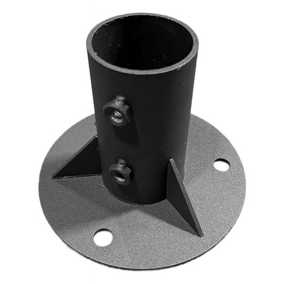 Chain Link Fence Pole Floor Flange Metal Chain Link Fence Parts for Mailbox 65mm