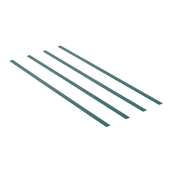 Chain Link Fence Privacy Slats - 4' High - Bottom Locking - HDPE - Weather Resistant - Garden, Farm, Yard - Green (82 Slats + 3 Channels)