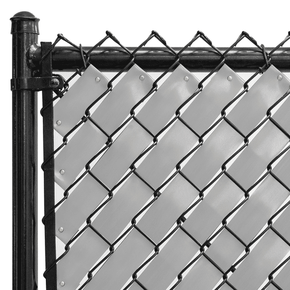 Chain Link Fence Privacy Tape 250 ft (40 SqFt) (Steel Gray) for Gardening, Outdoor Wall, Balcony, Patio, Yard, Injury Prevention, Safety Fence Cover for Dog, Other Pet Hedge Slats