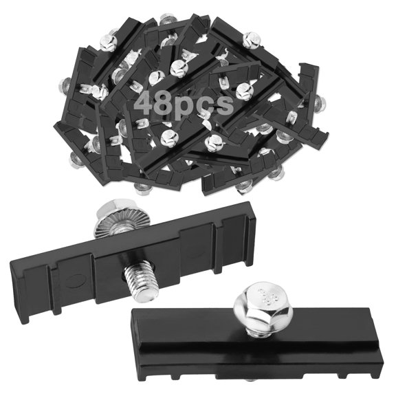 Chain Link Fence Sign Mount Brackets 48PCS With Stainless Steel Bolts