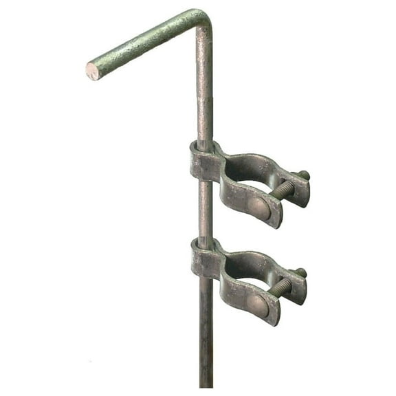 Chain Link Gate Drop Pin Cane Bolt - 36 Inch Galvanized Steel - 1-3/8 Inch Gate Frame Compatible - Fence-products Secure Gate Latch