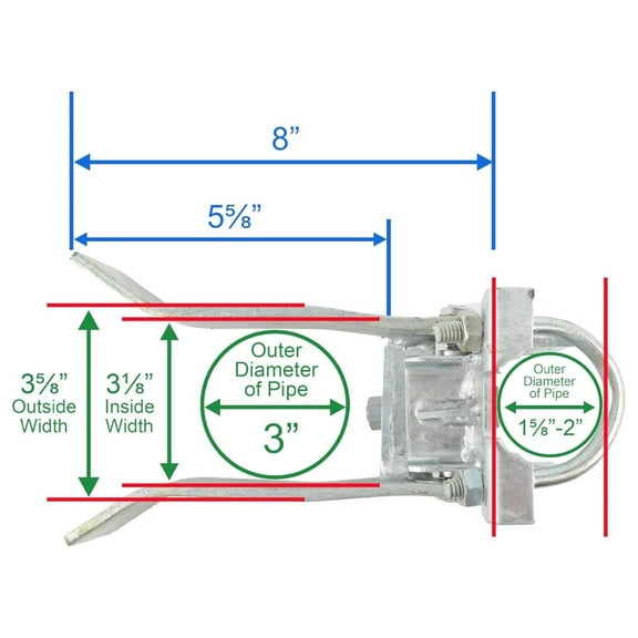 Chain Link Gate Single Gate - 3" Post & 2" Frame - Heavy Duty Galvanized Steel Walkthrough Gate - Security Gate with Padlock Compatibility - Outdoor Yard Gate Hardware Gray