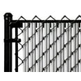 thumbnail image 1 of Chain Link Gray Single Wall Ridged™Privacy Slat For 3ft High Fence Bottom Lock, 1 of 14