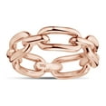 thumbnail image 1 of AFFY Chain Linked Design Band Rings For Womens Jewelry Gift In 14K Rose Gold Over Sterling Silver Ring Size-7, 1 of 5