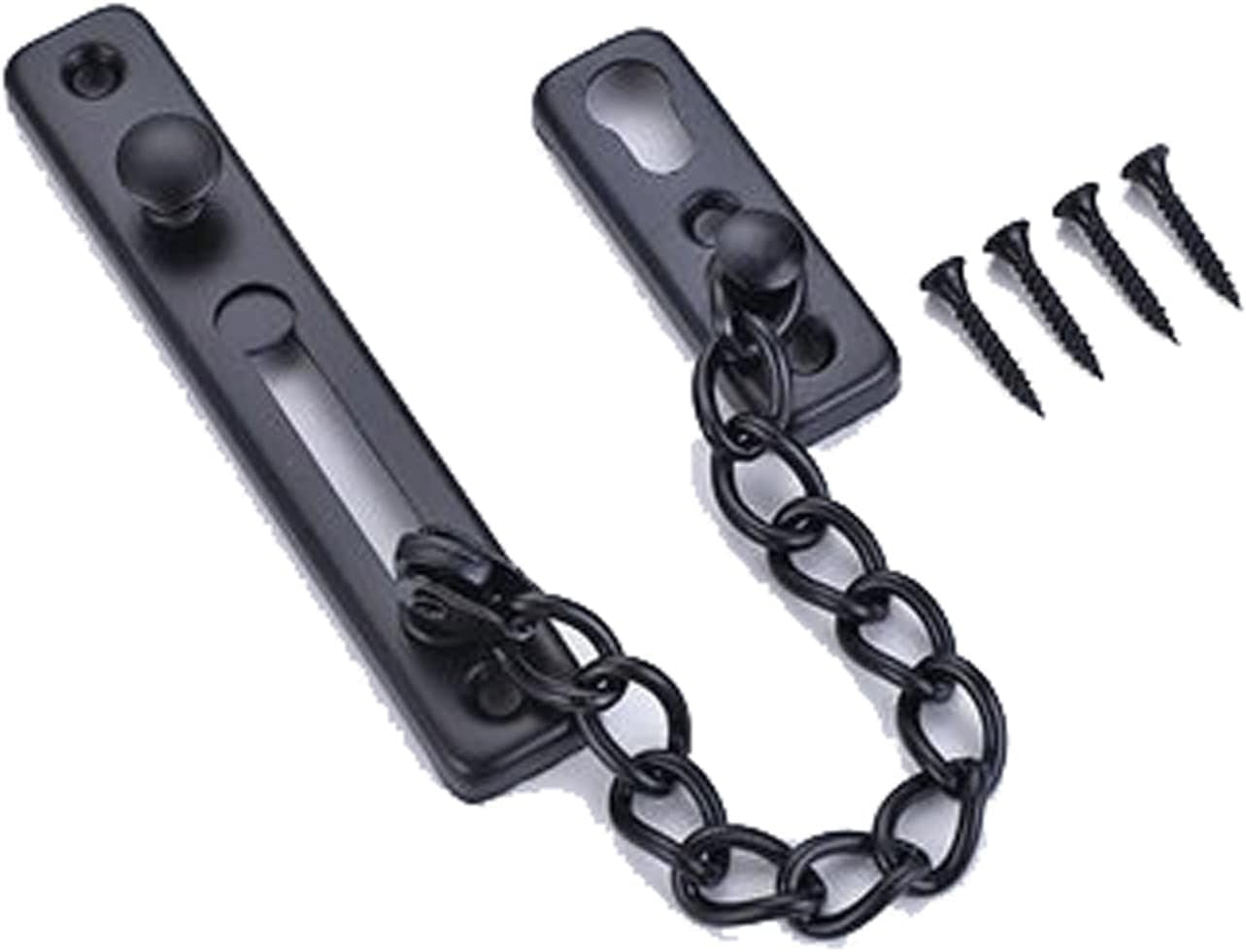 HONITANO 1Pcs Silver Door Chain Lock Stainless Steel Anti Theft Minimalist Design For Interior Doors 8 50x4 00x1 00in - View #2