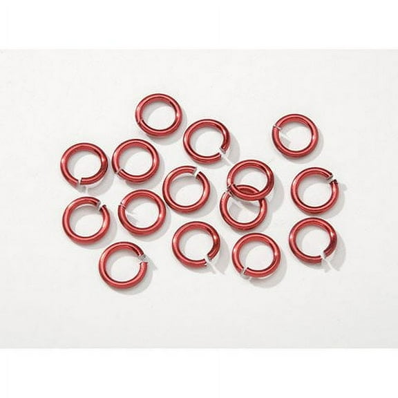 Chain Maille Aluminum Jump Rings - Ruby Red - 7.25Mm