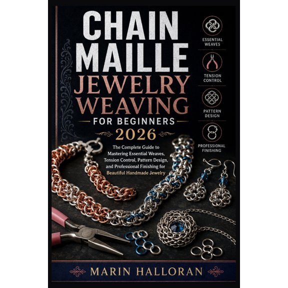 Chain Maille Jewelry Weaving For Beginners 2026: The Complete Guide to Mastering Essential Weaves, Tension Control, Patt, (Paperback)