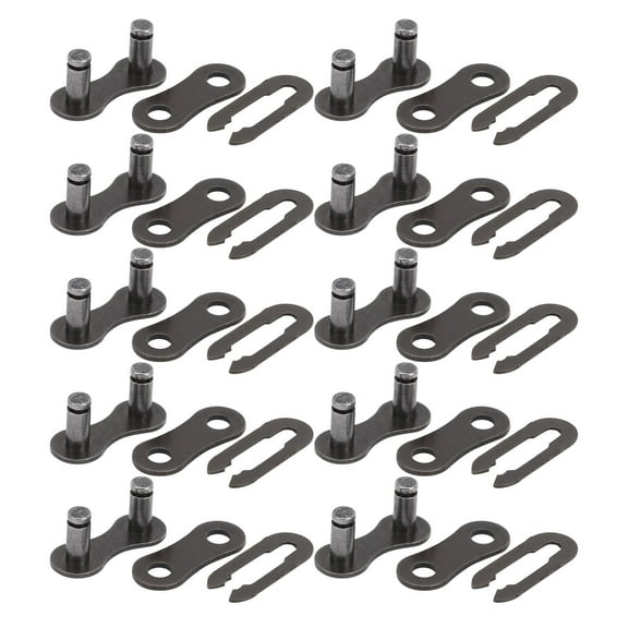 Chain Master Link Clips, Chinese Made Pit Dirt Bike Go Kart Replacement Kit, High Quality Steel Connector for Small Size Light Weight Easy Installation Maximum Durability