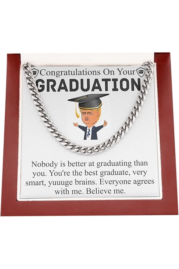 Chain Necklace Personalized Graduation Gift for Him 2022 , Graduation Gift for Boyfriend , Gift for Boyfriend Graduation, Collage Graduation Gift for Men, Graduation gift