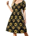 thumbnail image 1 of Chain Print Casual Dress Golden Design Korean Fashion Dresses Sexy V Neck Elegant Printed Dress 4XL 5XL, 1 of 7