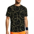 thumbnail image 1 of Chain Print Gym T Shirt Summer Golden Design Streetwear T Shirts Harajuku Tee Shirt For Me, 1 of 5