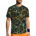 thumbnail image 1 of Chain Print Gym T Shirt Summer Golden Design Streetwear T Shirts Harajuku Tee Shirt For Me, 1 of 5