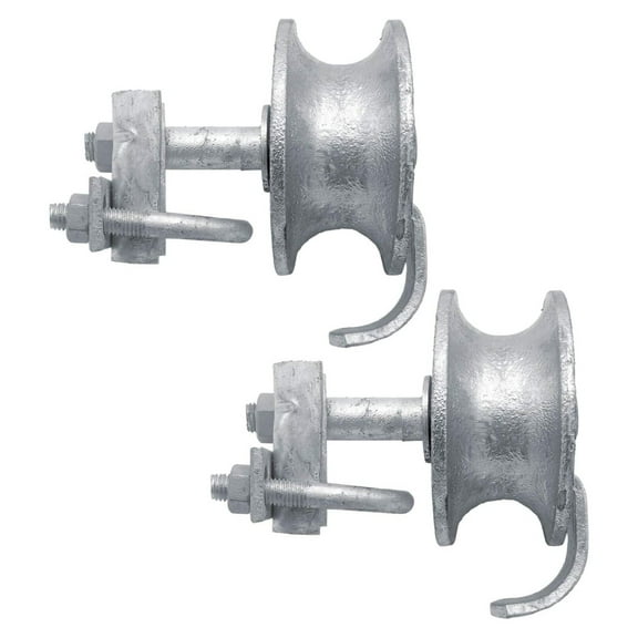 Chain Rolling GATE Track Wheel : to 2" Gate Frame & 1-5/8" Track Pipe Qty. 2