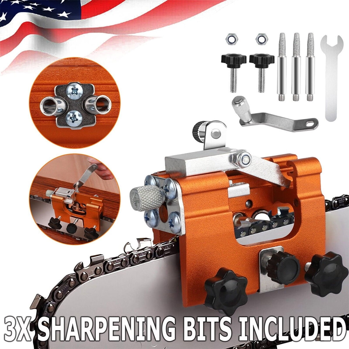 Chain Saw Chain Sharpening Fixture Fast Sharpening Tool Kit