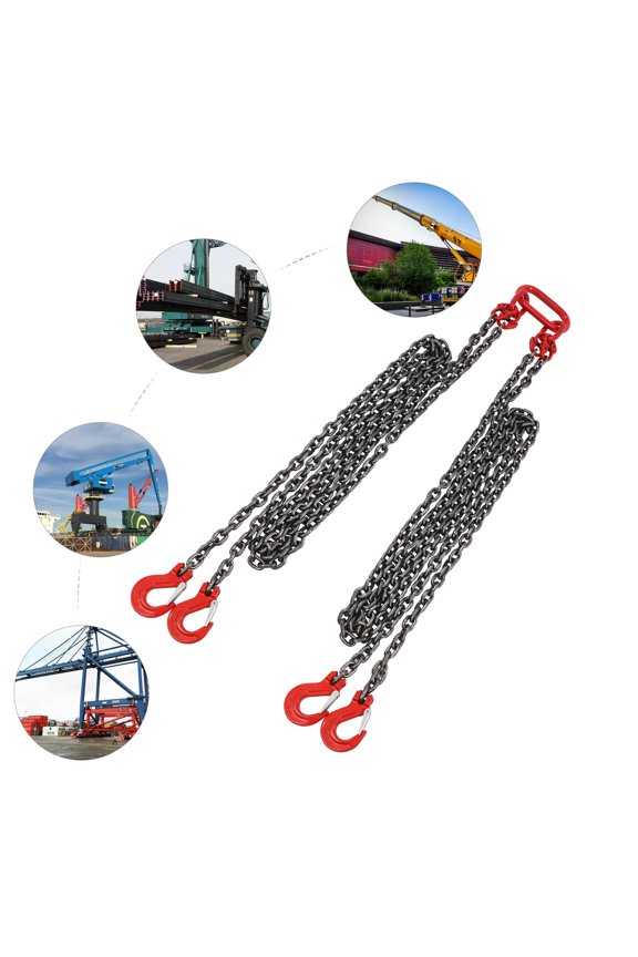 Chain Sling 10' 4 Legs with Sling Hooks Grade 5ton Lifting Chain Sling Tool