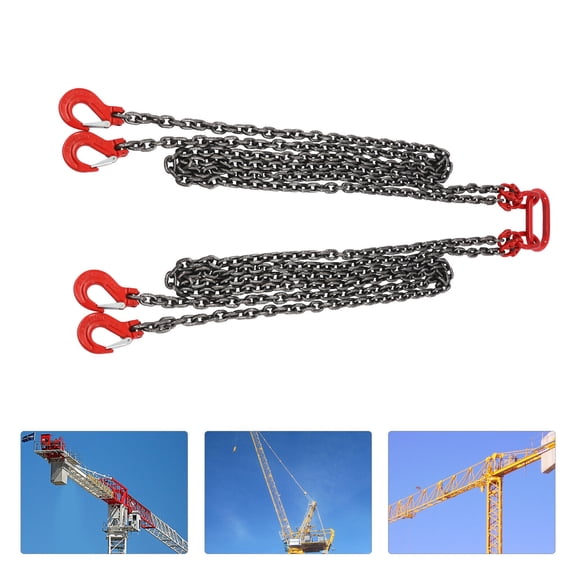 Chain Sling 5/16" x 13ft Four Leg Lifting Chain Powder Coating 20t/44092.45lbs
