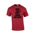 thumbnail image 1 of Chain Smoker Funny Disc Golf Tree Chains Mens Short Sleeve T-shirt Graphic Tee-Cardinal-large, 1 of 4