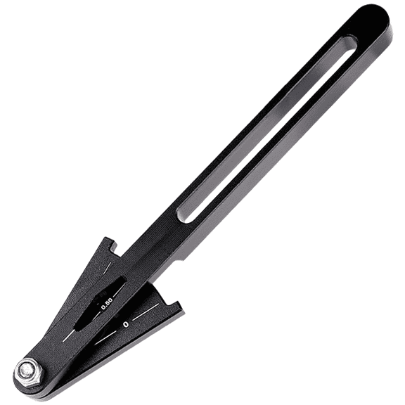 Chain Stretch Indicator Tool for Standard Bicycle Chains Using 0.75% and 1.00% Standards (Black)