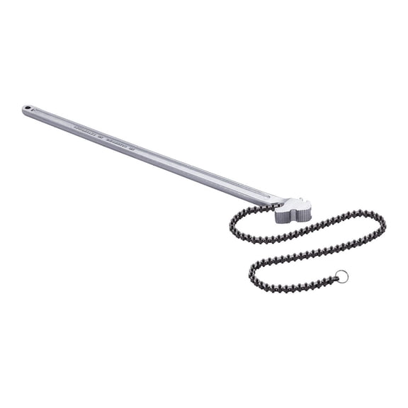 Chain Wrench 48 Inch, Pipe Wrench 13.4" Capacity, CRV Reversible Tool