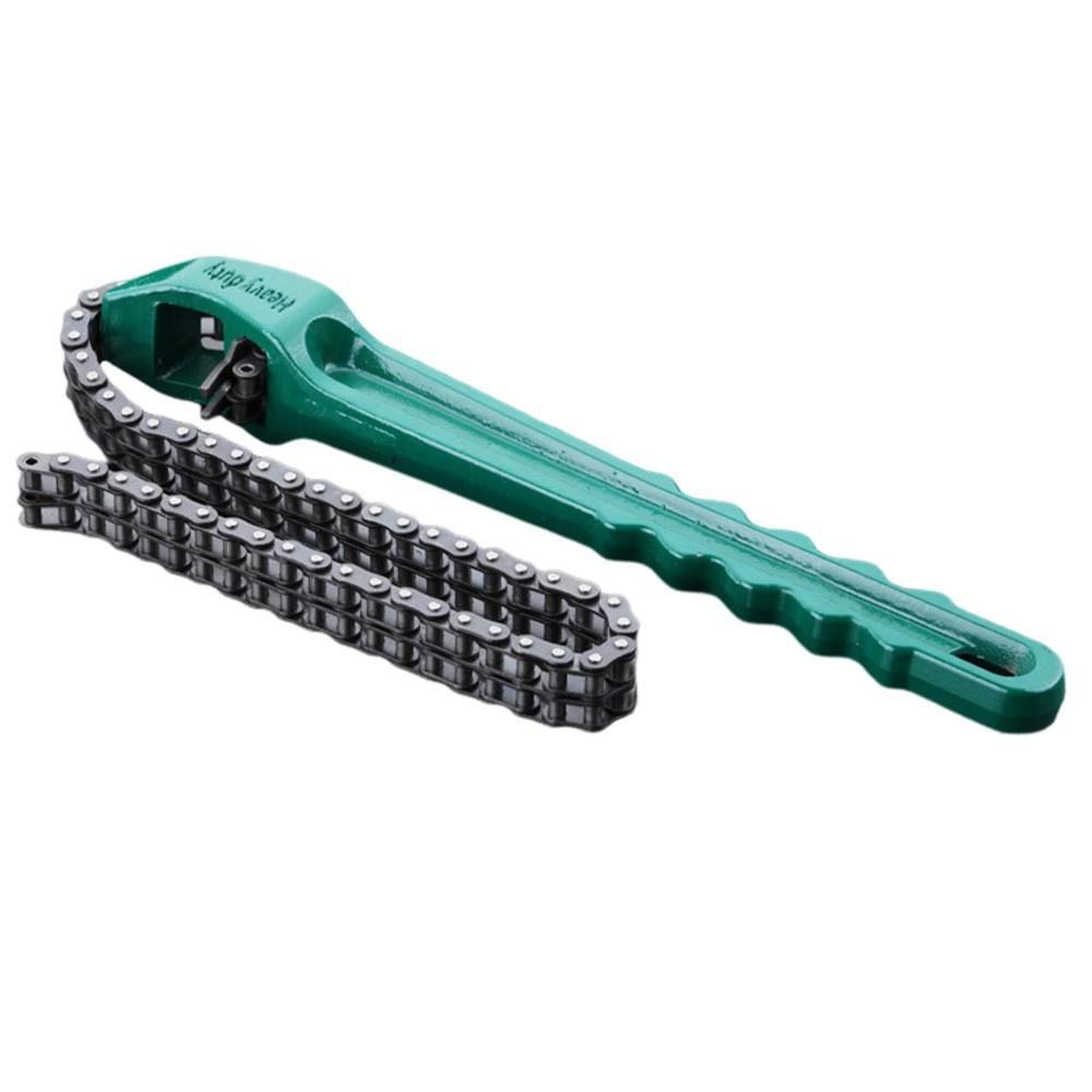 Chain Wrench Tool Adjustable Grip Wrench Chain Spanner Oil Filter