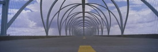 Chain-link fence covering a bridge Snake Bridge Tucson Arizona USA Canvas Art - Panoramic Images (36 x 12)