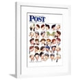 thumbnail image 1 of Chain of Gossip Saturday Evening Post Cover, March 6,1948, Framed Art Print Wall Art by Norman Rockwell Sold by Art.Com, 1 of 6