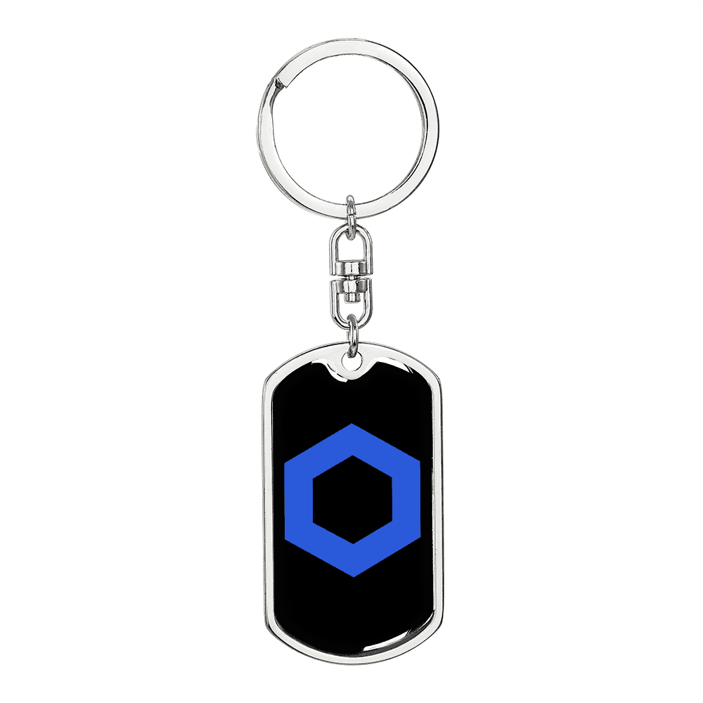 ChainLink Token (LINK) Crypto Cryptocurrency Stainless Steel or 18k Gold  Premium Swivel Dog Tag Keychain - Walmart.com