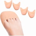 thumbnail image 1 of Triani 2 Pairs Silicone Toe Protectors for Women Toe Pain Relief, Ball of Foot Cushion Toe Caps, Ballet Toe Pads for Pointe Forefoot Cover Toe Pouches for Women Shoes Filler Inserts, 1 of 6