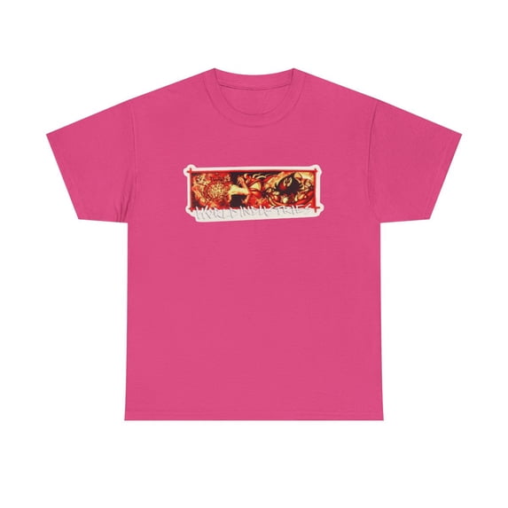 Chained in Hell World Industries 2000s Skateboard Vintage Classic TShirt Print - Heliconia / 2XL