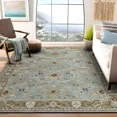 thumbnail image 1 of Chaining New 2'.6" X 8' Area Rug Handcrafted Motif Floral Design Oriental Traditional Design Non-Shedding Fine Wool, 1 of 5