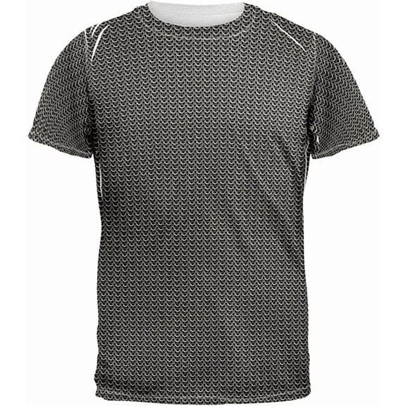 Halloween Chainmail All Over Mens Costume T Shirt