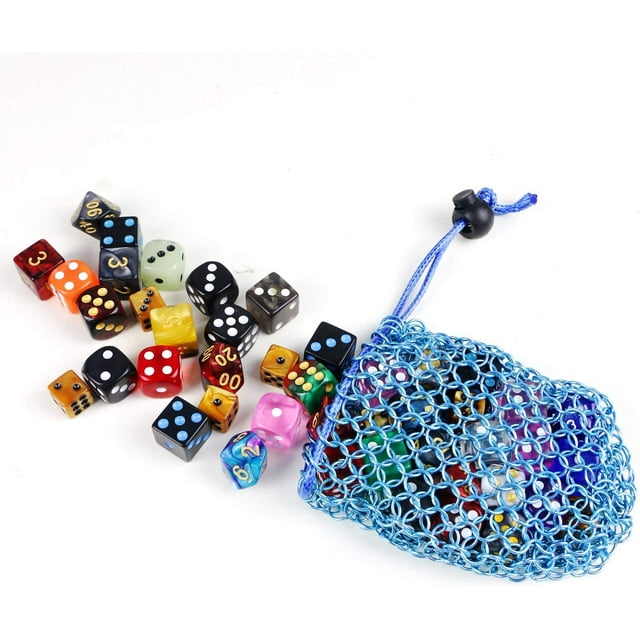 Chainmail D&D Dice Bag For Dungeons And Dragons Drawstring Stainless