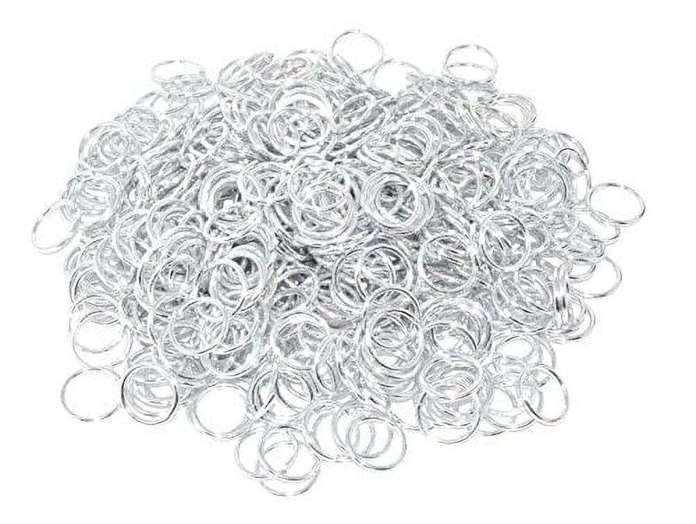 Chainmail Ring - Chain Maille Jump Ring - Open Aluminum Color Jump Ring Chain Mail Kit for Armor Scale Maille Necklace Jewelry Making Silver Tone 16 Gauge 8mm 2500 PCs by Mandala Crafts