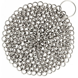 Lodge Stainless Steel Chainmail Scrubbing Pad for Cast Iron Cookware  ACM10R41 - The Home Depot