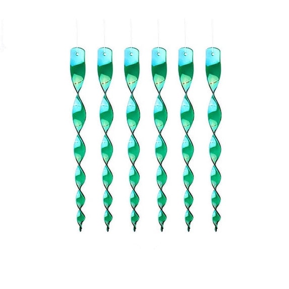 GIXUSIL 12 Pack Bird Repellent Reflective Scare Rods,Ornamental Deterrent Control Device, Effective Hanging Bird Repellent Devices to Keep Birds Away from Your House Window Garden