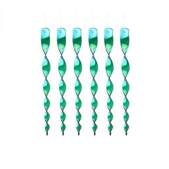 GIXUSIL 12 Pack Bird Repellent Reflective Scare Rods,Ornamental Deterrent Control Device, Effective Hanging Bird Repellent Devices to Keep Birds Away from Your House Window Garden