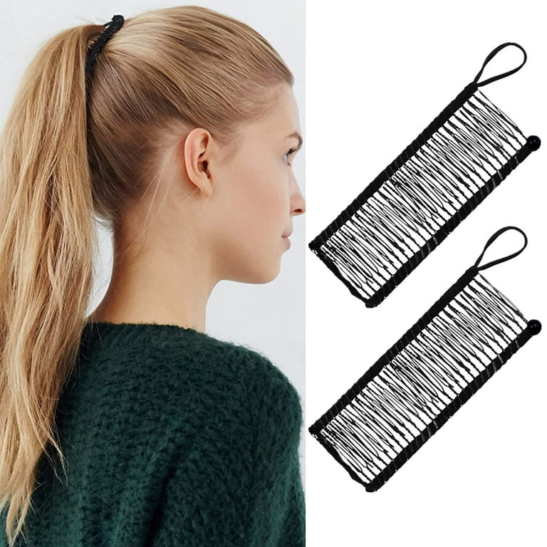 Chainplus 2 Pieces Banana Hair Clips For Women Large Size Stretch Banana  Clip For Thick Curly Wavy Hair Adjust Clincher Hair Combs Ponytail Hair
