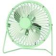 thumbnail image 1 of Chainplus 4" USB Personal Desk Fan – Portable Mini Table Cooling Fan - Plugs into Computer - Adjustable Tilt, Quiet, Metal Construction - Green, 1 of 8