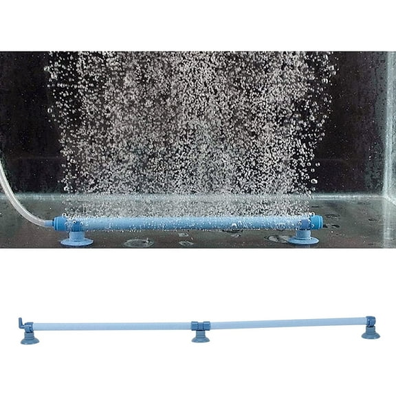 Triani Air Stone Bubble, Fish Tank Aquarium Air Bubble Wall Air Stone Tube Spray Aeration Tube for Fish Tank(18")