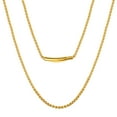 thumbnail image 1 of Clearance Chains Necklaces for Men Gold Hip Hop Jewelry for Women Him Birthday Everyday Christmas Gift,16-30inch, 1 of 7