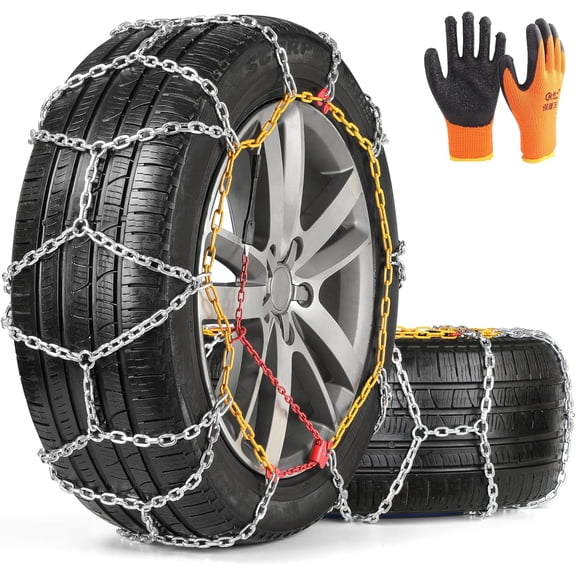 Chains, Wear-Resistant High Anti Slip Chain for Light , Pickups, and SUVs, Set of 2 (4WD-70)