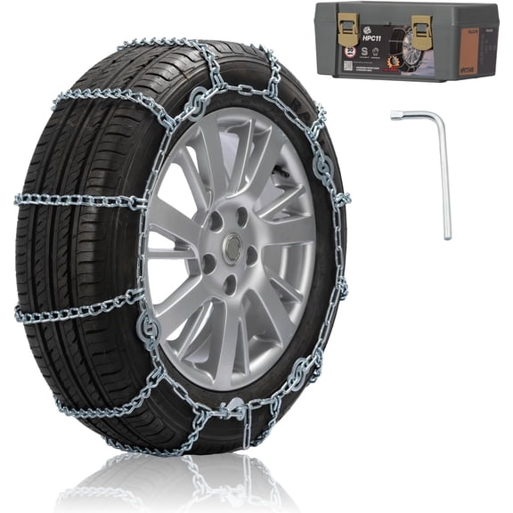 Chains for Pickup , SUVs, Light , Quick Fit & Easy Installation, CAM Tightener Traction Chain, Set of 2 (HPC1126)