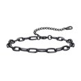 thumbnail image 1 of ChainsHouse Black Paperclip Link Anklets for Women 6mm Width Ankle Bracelet Summer Beach Jewelry Gift, 1 of 6