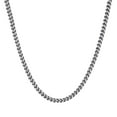thumbnail image 1 of ChainsHouse Women Men's Stainless Steel Necklace 3mm Flat Franco Chain Link Jewelry Gift, 30 inch, 1 of 8