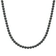 thumbnail image 1 of ChainsHouse Tennis Necklace for Women 5mm Width Black Round Cut Cubic Zirconia Created Diamond Chain Jewelry, 16", 1 of 8
