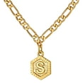 thumbnail image 1 of ChainsHouse 14k Gold Plated Initial Pendant Necklaces for Women with Letter S Necklace Jewelry Gift, 1 of 12