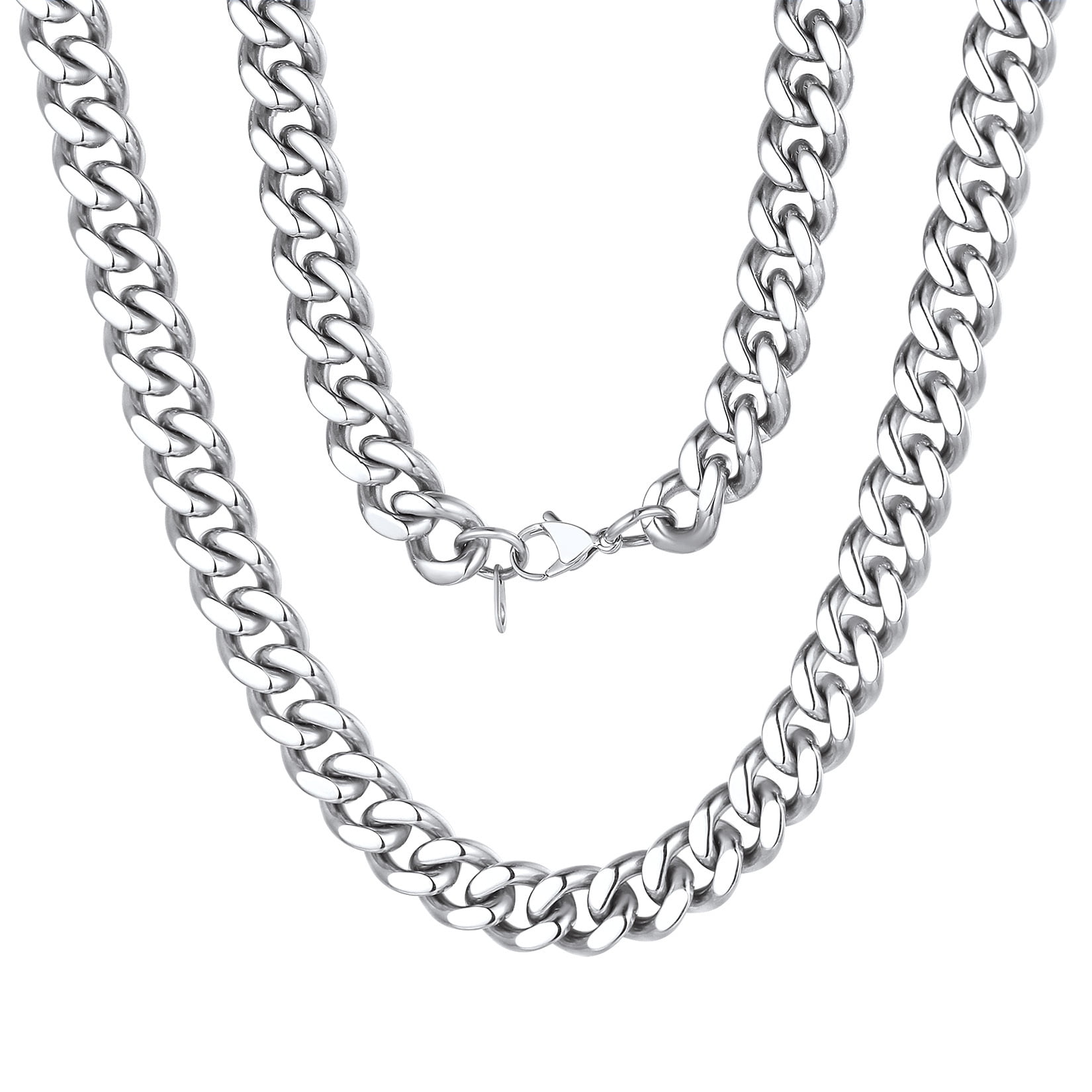 ChainsProMax 12mm Thick Necklace 18 inch Mens Chains Stainless Steel