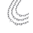 thumbnail image 1 of ChainsProMax 3mm/5mm/7mm/12mm Rolo Cable Chain Stainless Steel Chain Necklace for Men Women 18"-24" Fathers Day Jewelry Gift for Dad Son, 1 of 7